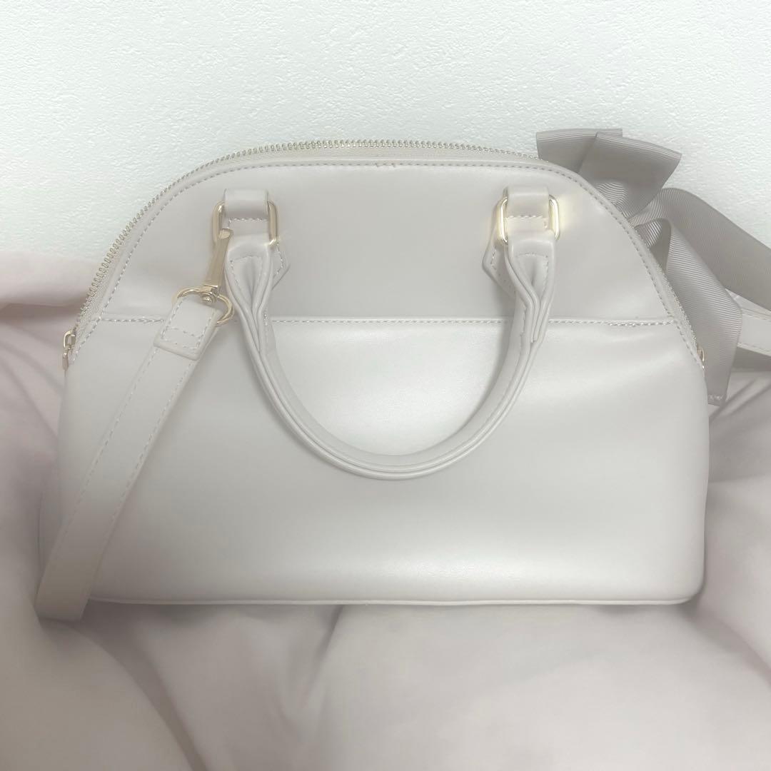 LIZLISA ビジューキルティングハンドバッグ ピンク