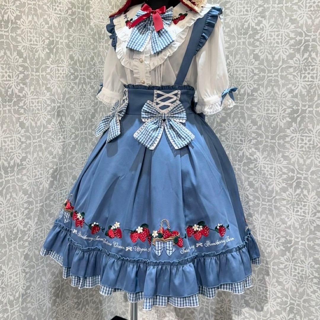 Amavel Strawberry Farm ジャンスカ ブラウス