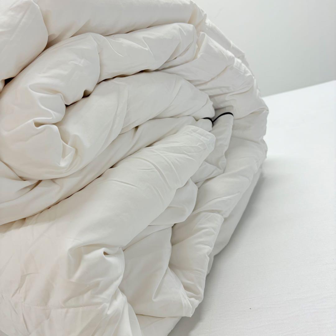 42開封済み　羽毛布団　ダブル　掛け布団　100％羽毛　詰め物1.4kg