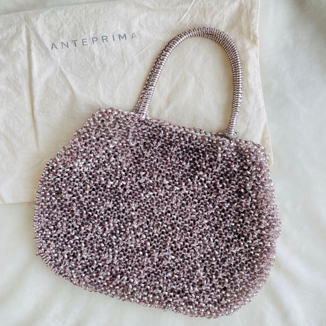 ANTEPRIMA ハンドバッグ シルバーピンク アンテプリマ