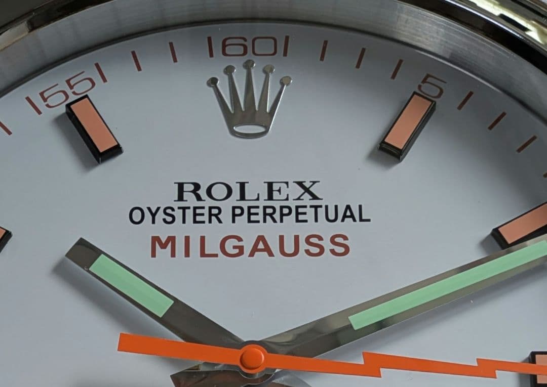 新品未使用　限定1点　ミルガウス　白　掛け時計　非売品