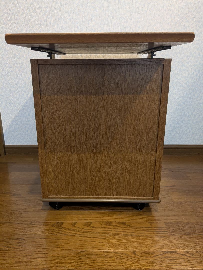 【単品購入OK】浜本工芸製　天板昇降式　３段引き出し付き袖机