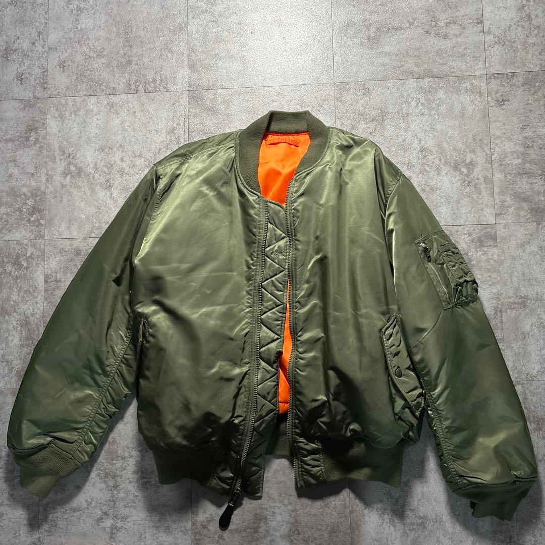 ジャケット・アウター alpha ma-1 reversible flight jacket XL
