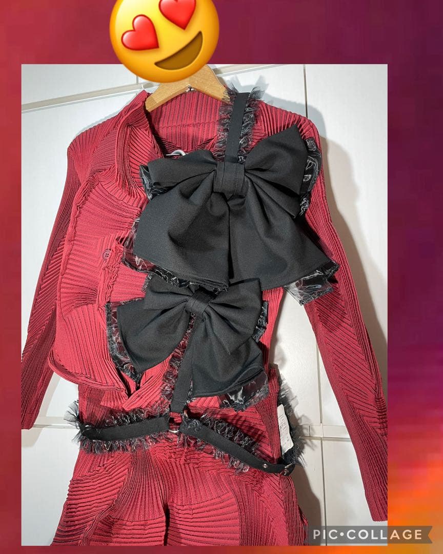 noir kei ninomiya ハーネス 黒 ギャルソン ほぼフリーサイズ