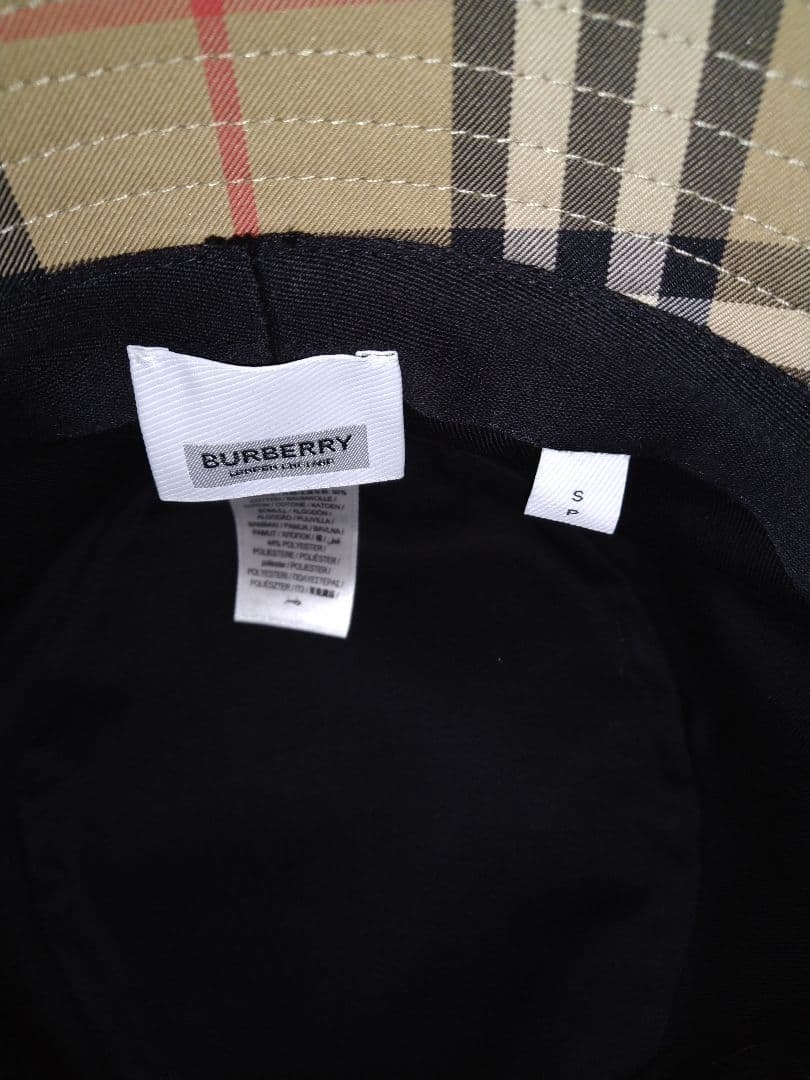 【かなこ】バーバリー チェック柄 バケットハット　Ｓサイズ