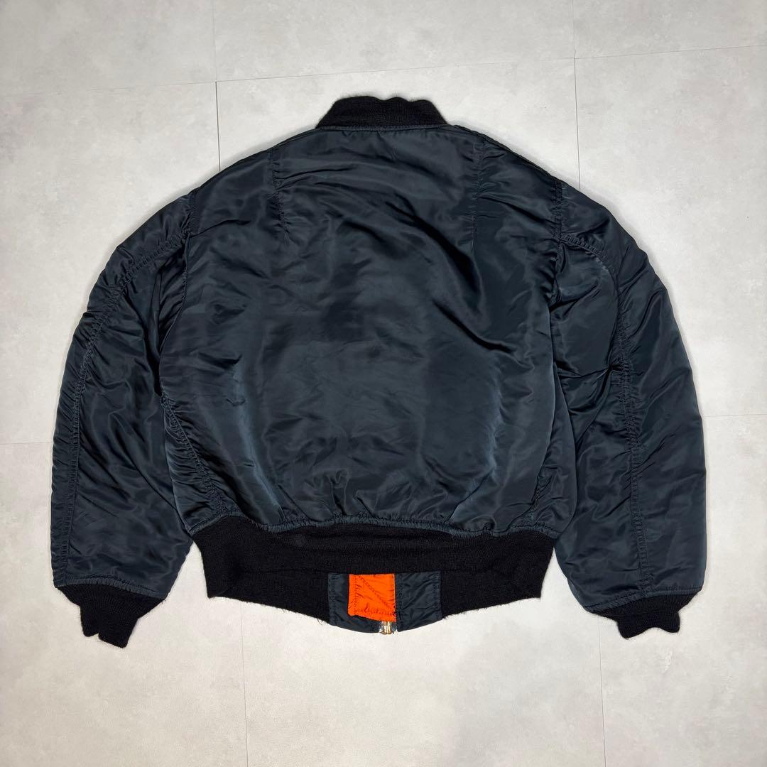 【美品】 USA製 80s アルファインダストリーズ MA-1 ブラック M