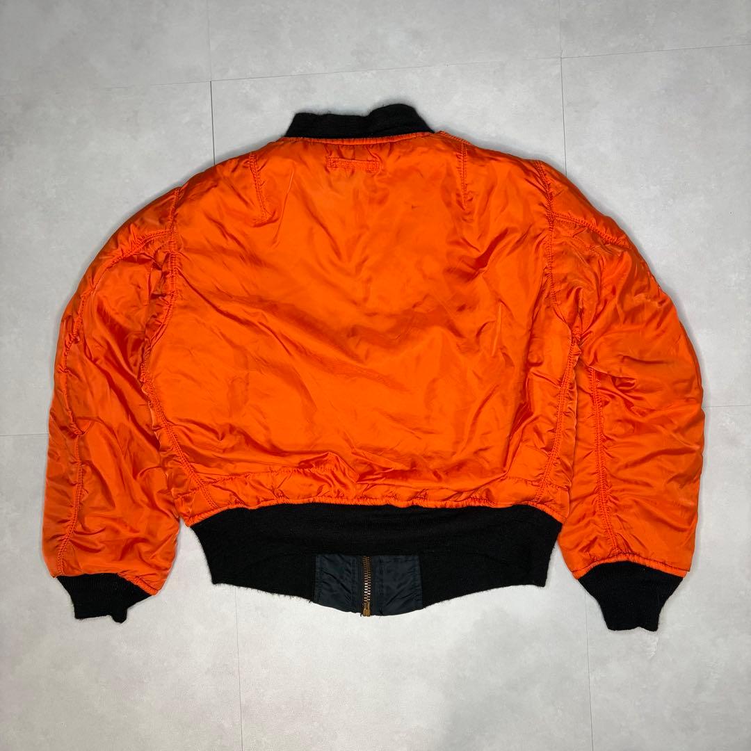 【美品】 USA製 80s アルファインダストリーズ MA-1 ブラック M