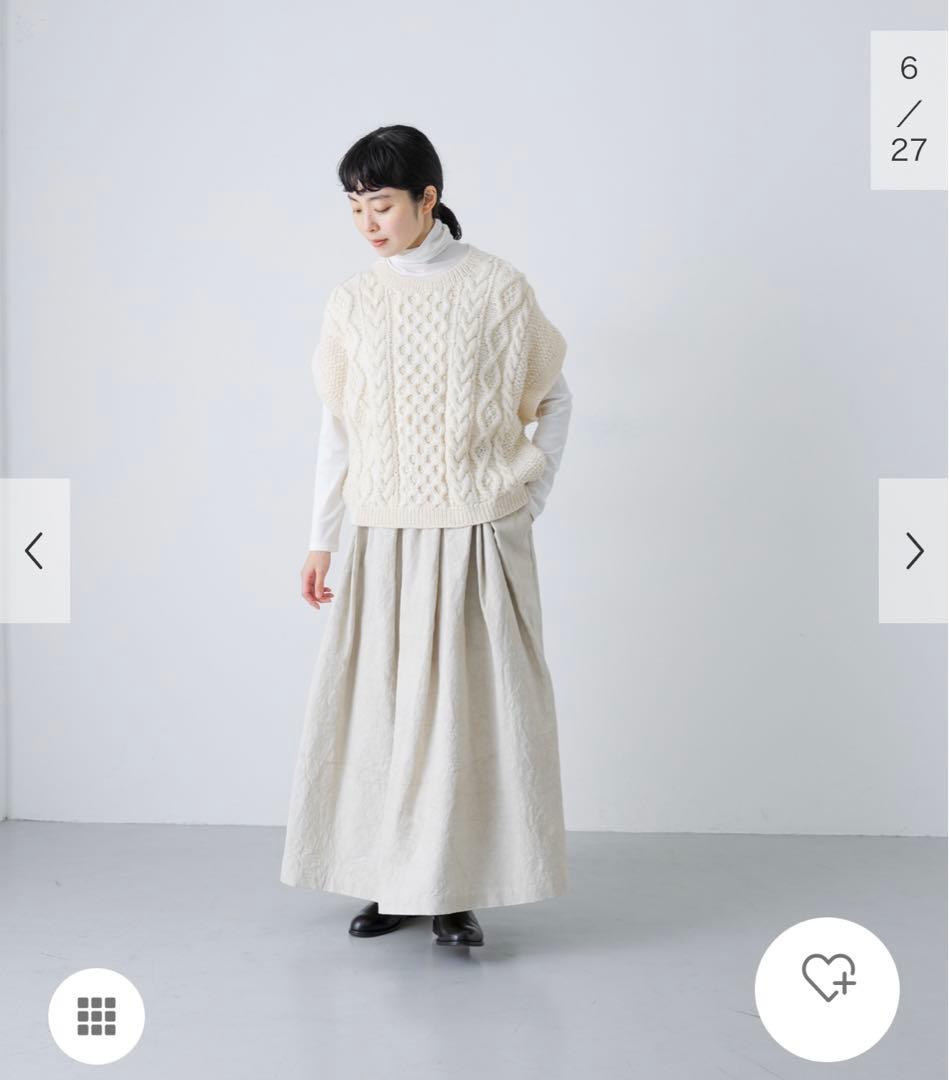 新品タグ付◆ かぐれ ペルーアランワイドベスト　アーバンリサーチ　DOORS