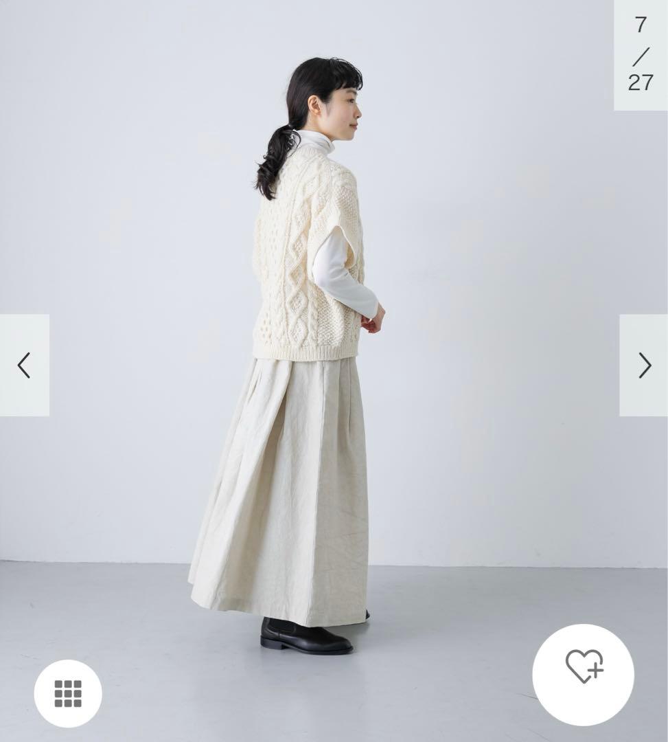 新品タグ付◆ かぐれ ペルーアランワイドベスト　アーバンリサーチ　DOORS