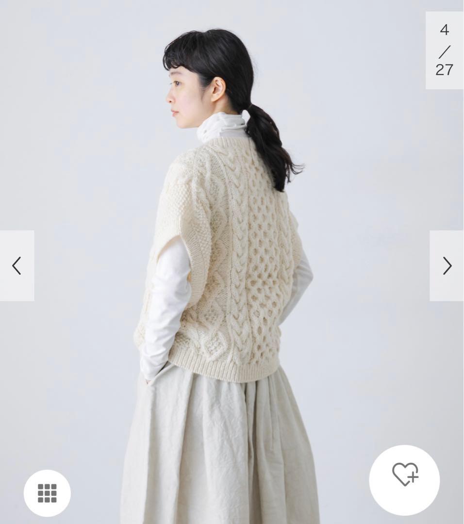 新品タグ付◆ かぐれ ペルーアランワイドベスト　アーバンリサーチ　DOORS