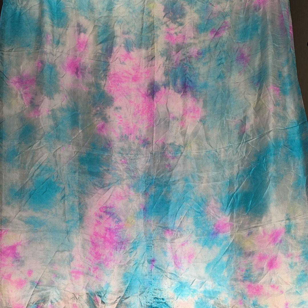 ベリーダンス　ジプシースカート　シルクベール　タイダイ柄