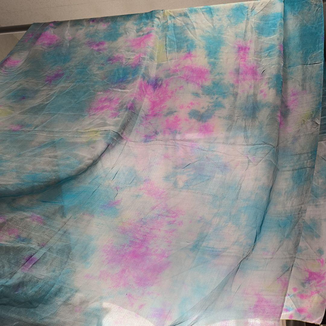 ベリーダンス　ジプシースカート　シルクベール　タイダイ柄