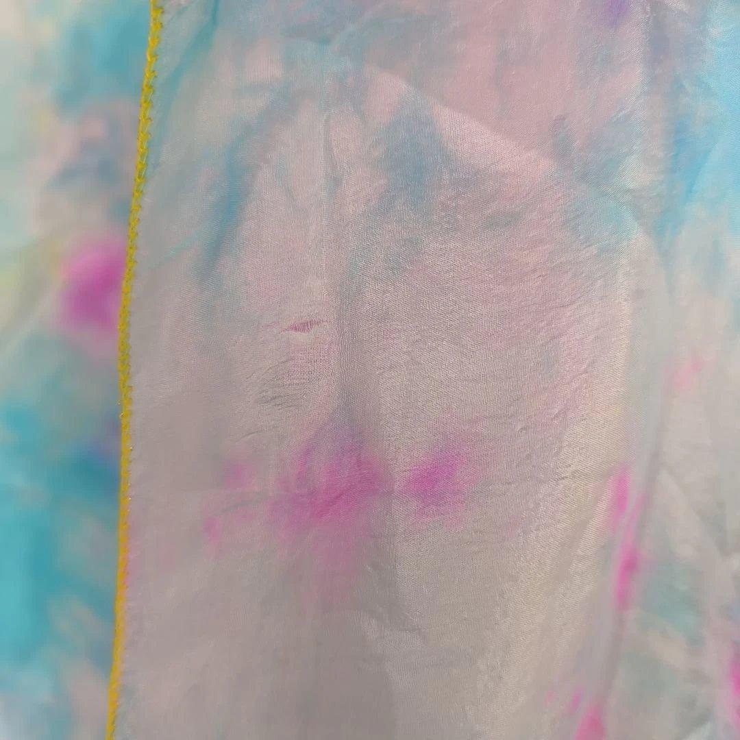 ベリーダンス　ジプシースカート　シルクベール　タイダイ柄