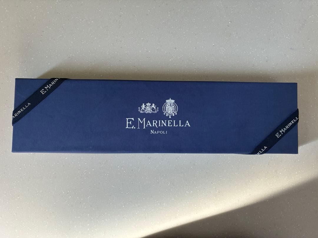 E. Marinella マリネッラ ネイビー ネクタイ ウールタイ