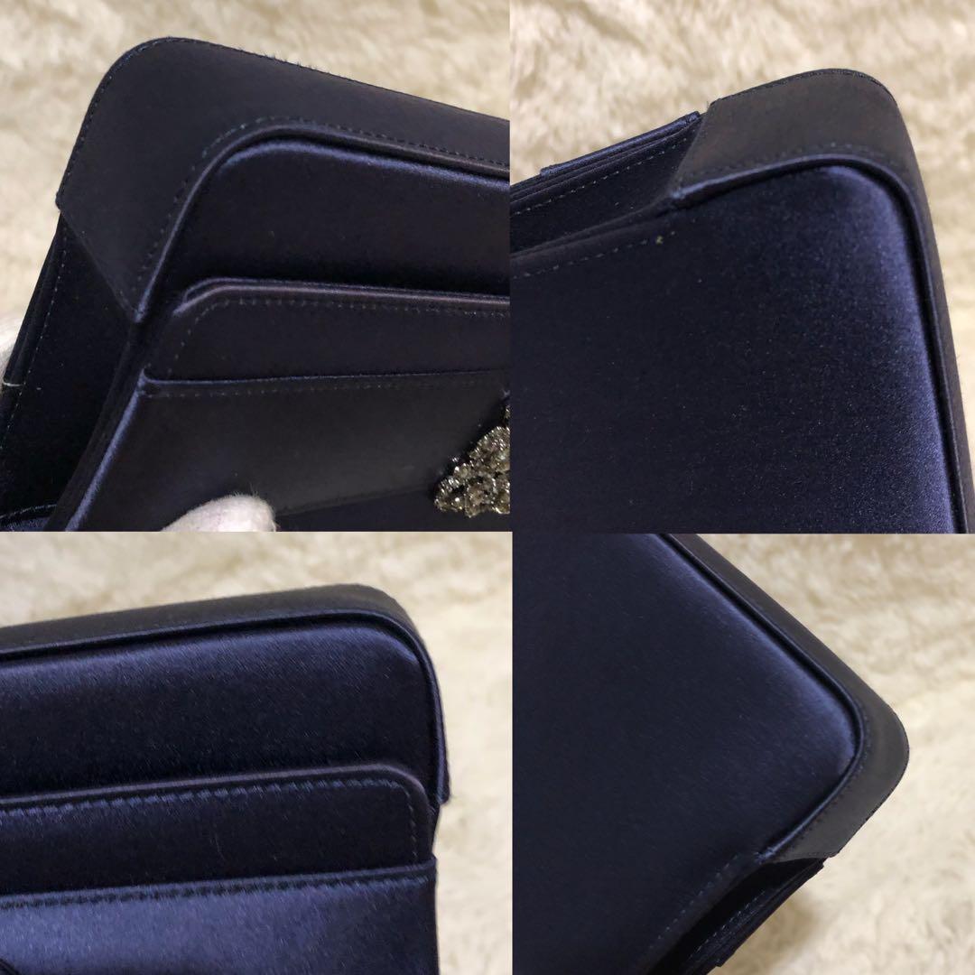 未使用級☆マノロブラニク ハンドバッグ ショルダーバッグ パーティバッグ