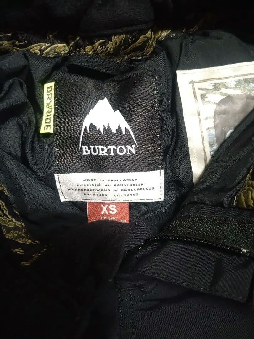 BURTON スキーウェア 子ども用 ブラック XS