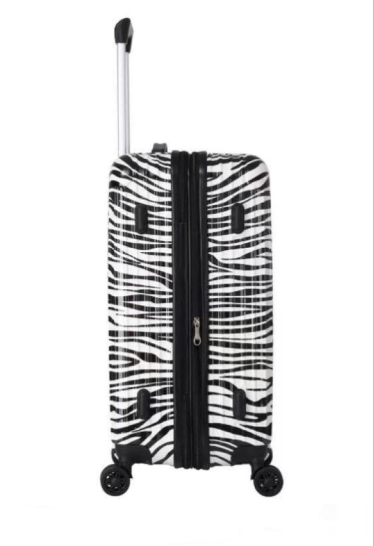 キャリーケース　スーツケース　新品　容量アップ　ゼブラ柄　アニマル柄　Lサイズ