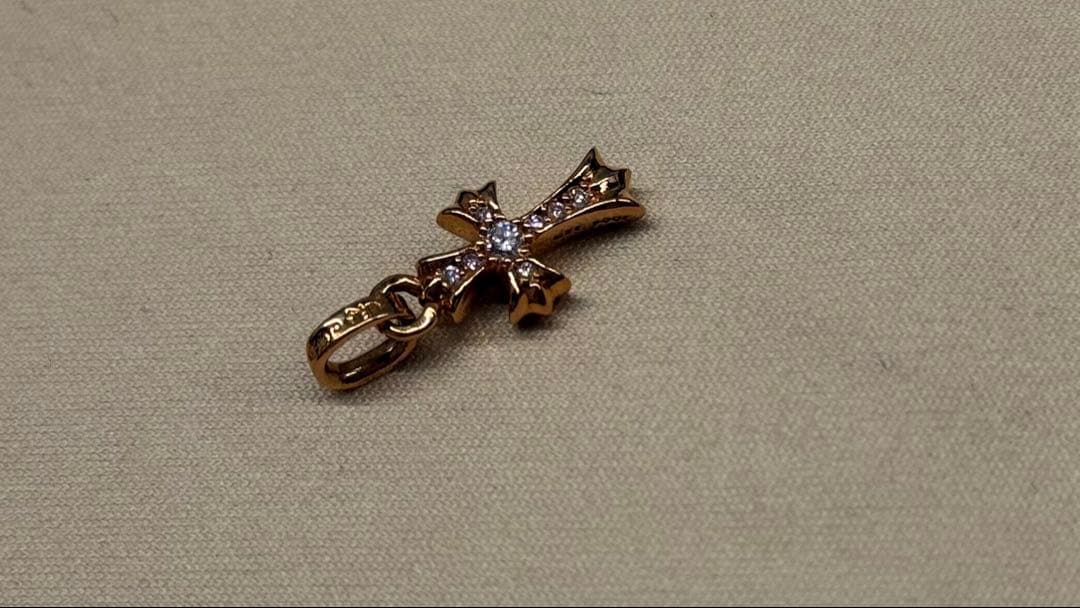 クロムハーツ　ベイビーファット　22K 純正パヴェダイヤ ネックレス　新品