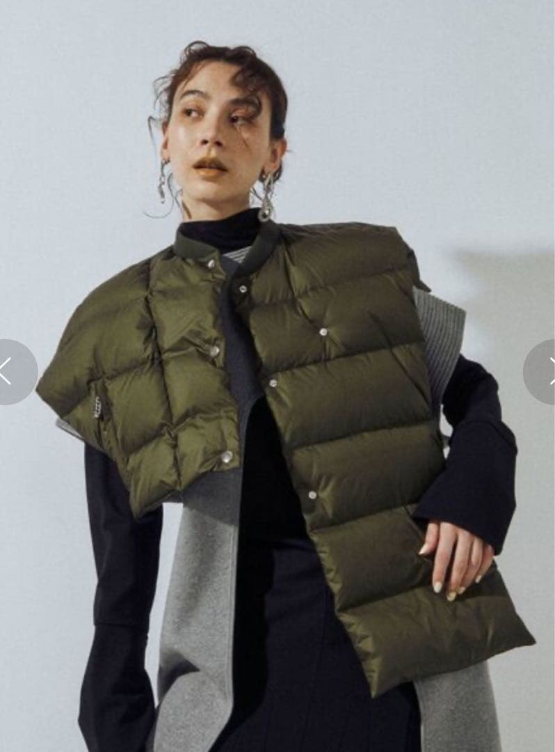 UN3D. ダウンマフラー アンスリード ショートベスト ダウンベスト　完売品