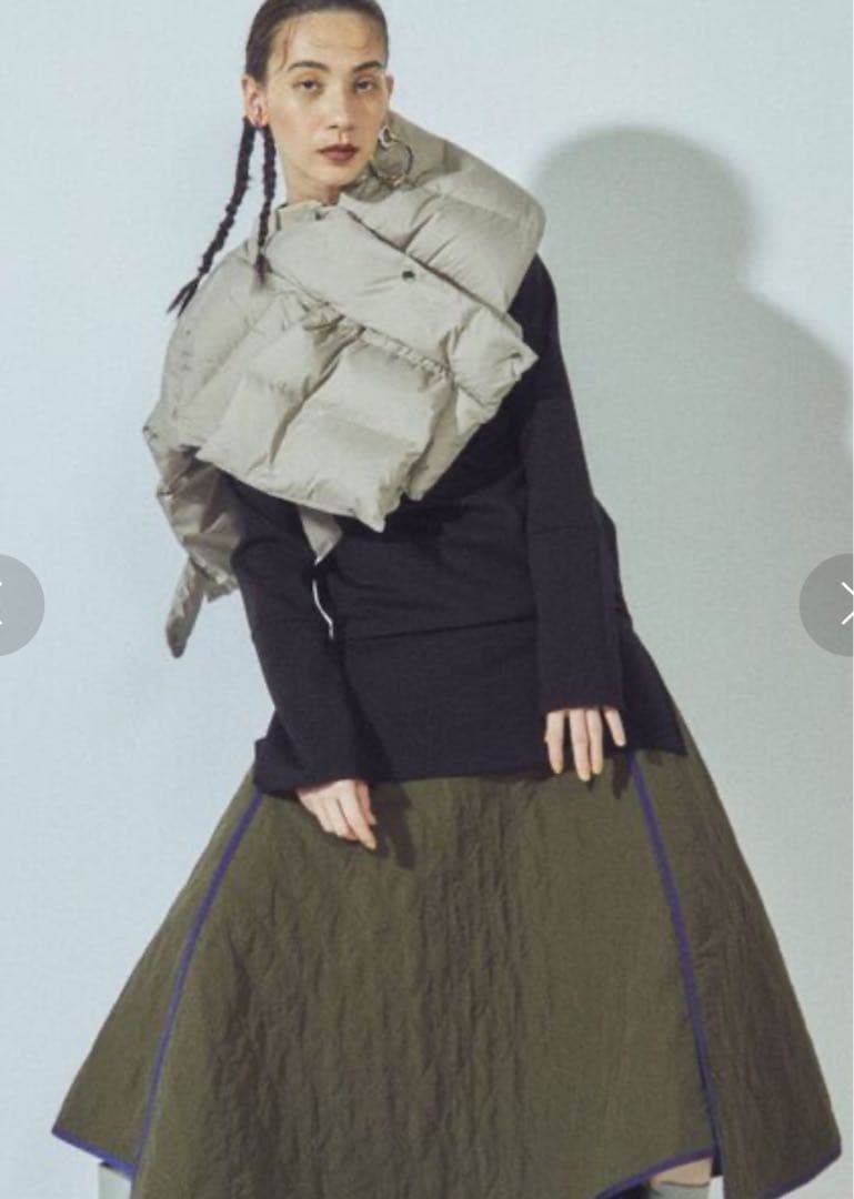 UN3D. ダウンマフラー アンスリード ショートベスト ダウンベスト　完売品