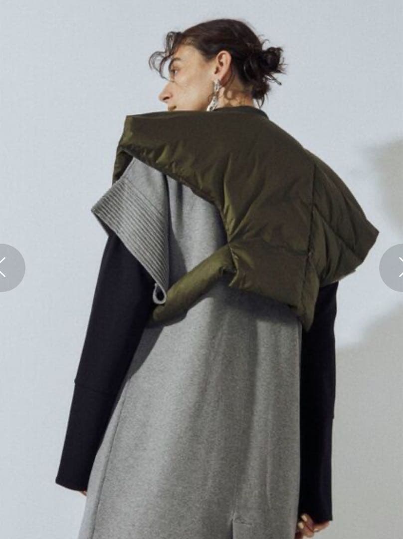 UN3D. ダウンマフラー アンスリード ショートベスト ダウンベスト　完売品