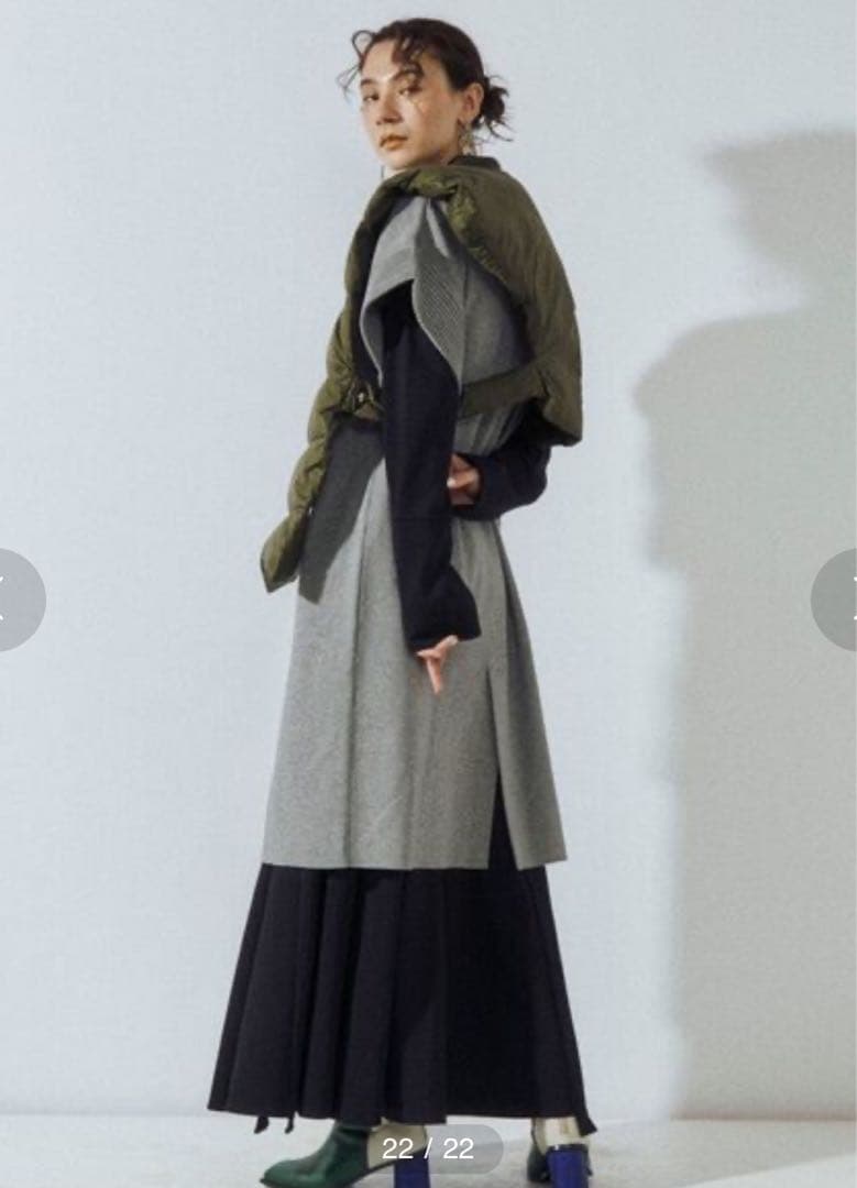 UN3D. ダウンマフラー アンスリード ショートベスト ダウンベスト　完売品