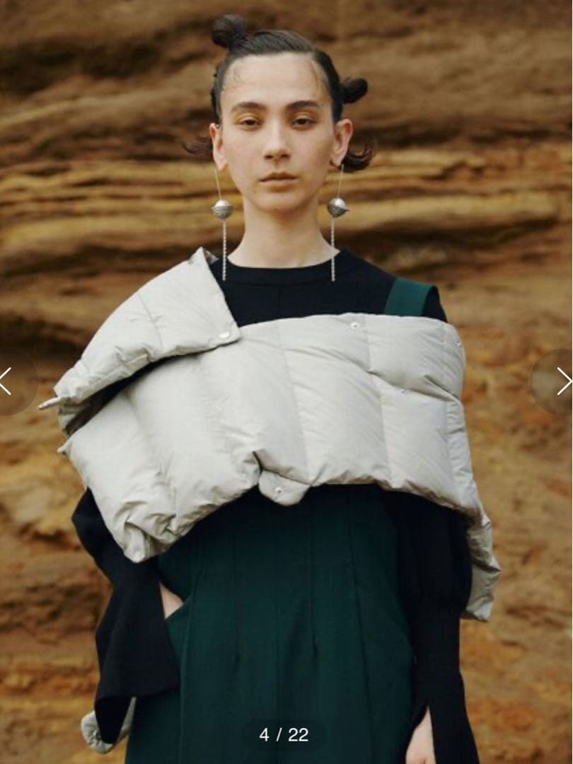 UN3D. ダウンマフラー アンスリード ショートベスト ダウンベスト　完売品