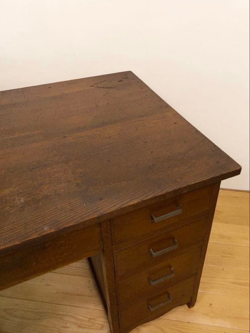 机　デスク　作業机　大きめ　古道具　古家具　ビンテージ　アンティーク　レトロ