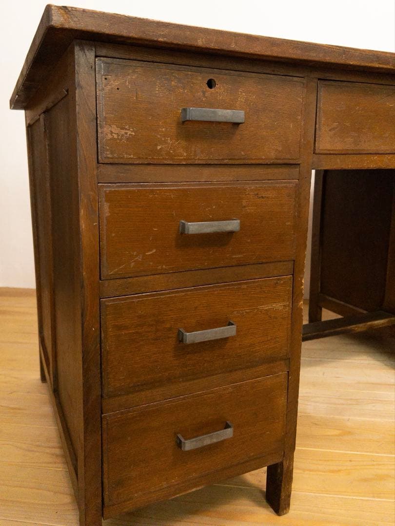 机　デスク　作業机　大きめ　古道具　古家具　ビンテージ　アンティーク　レトロ