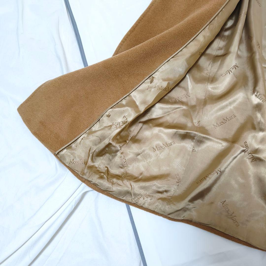 美品✨マックスマーラ 白タグ キャメル100% マニュエラ ベルテッドコート