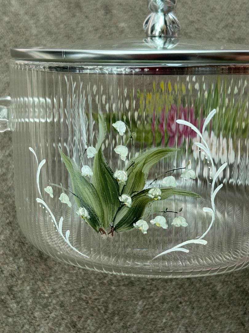 ❗️手書き　ガラスのお鍋