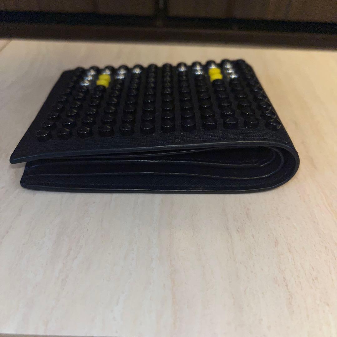 FENDI Monsterモンスター　スタッズ　二つ折り財布　美品