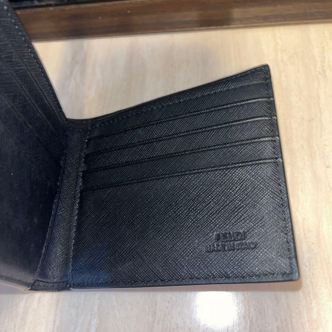 FENDI Monsterモンスター　スタッズ　二つ折り財布　美品