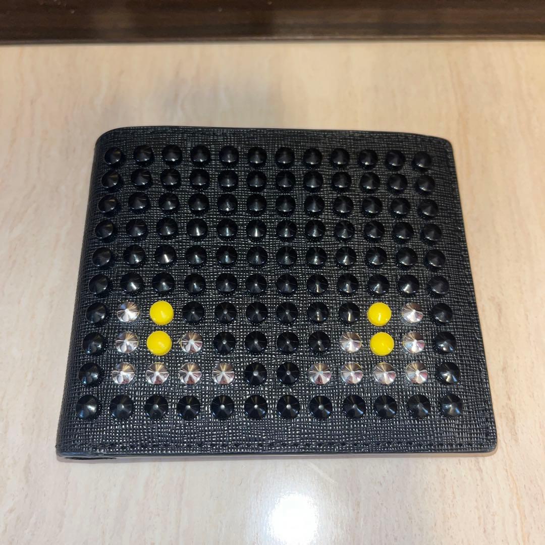 FENDI Monsterモンスター　スタッズ　二つ折り財布　美品