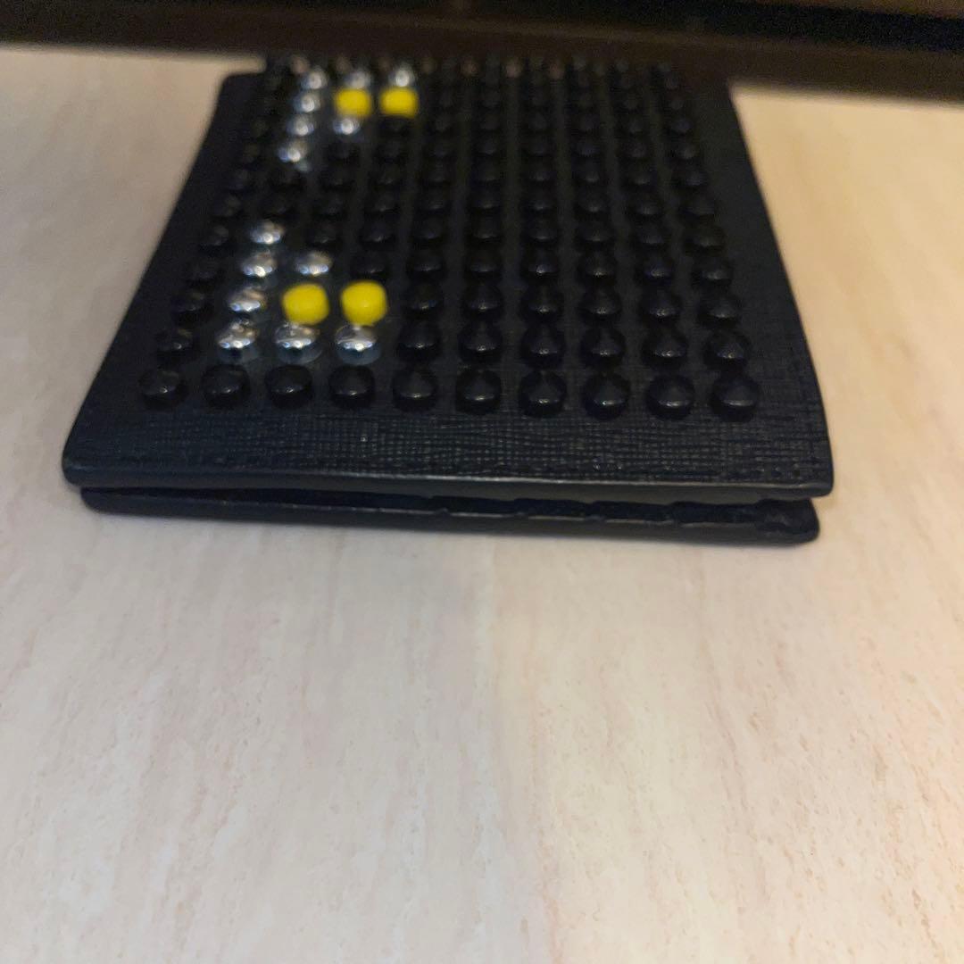 FENDI Monsterモンスター　スタッズ　二つ折り財布　美品