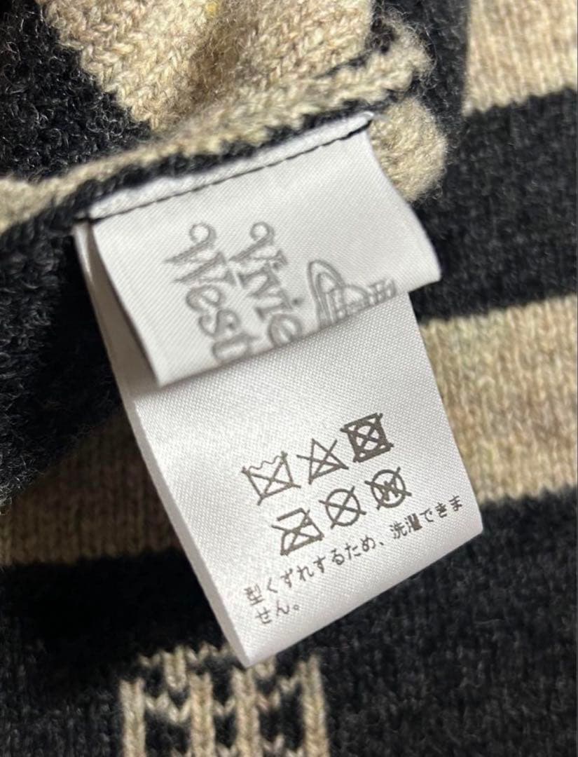 Vivienne Westwood ニット帽　耳当て　オーブ　ボーダー　NANA