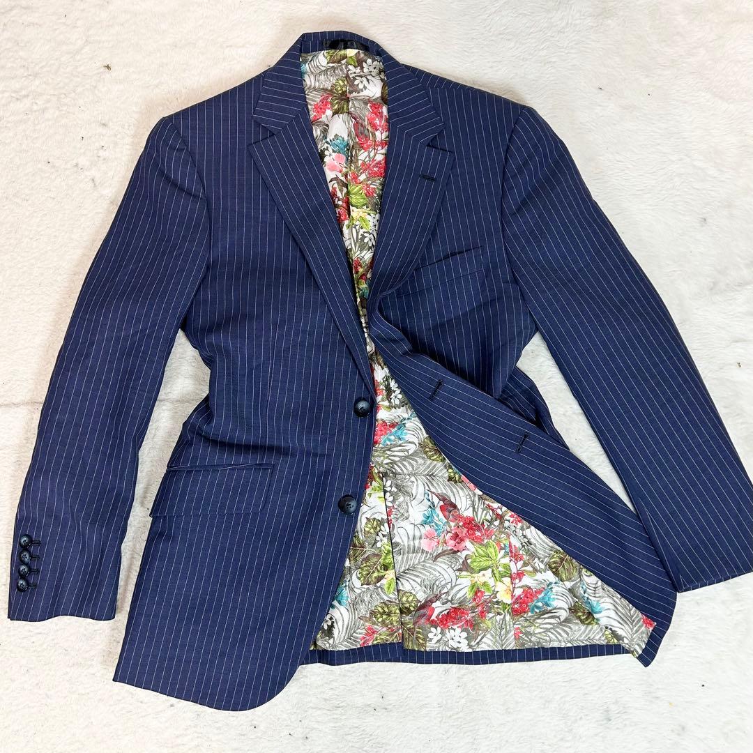 美品❗️ARMOR CLASSIC スリーピース　スーツ　ストライプ　花柄　2B