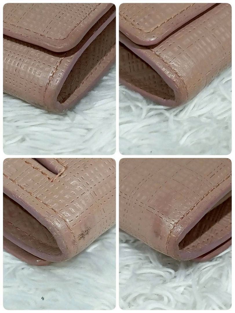 LOEWE コンチネンタルウォレット ピンク 長財布 レザー アナグラム