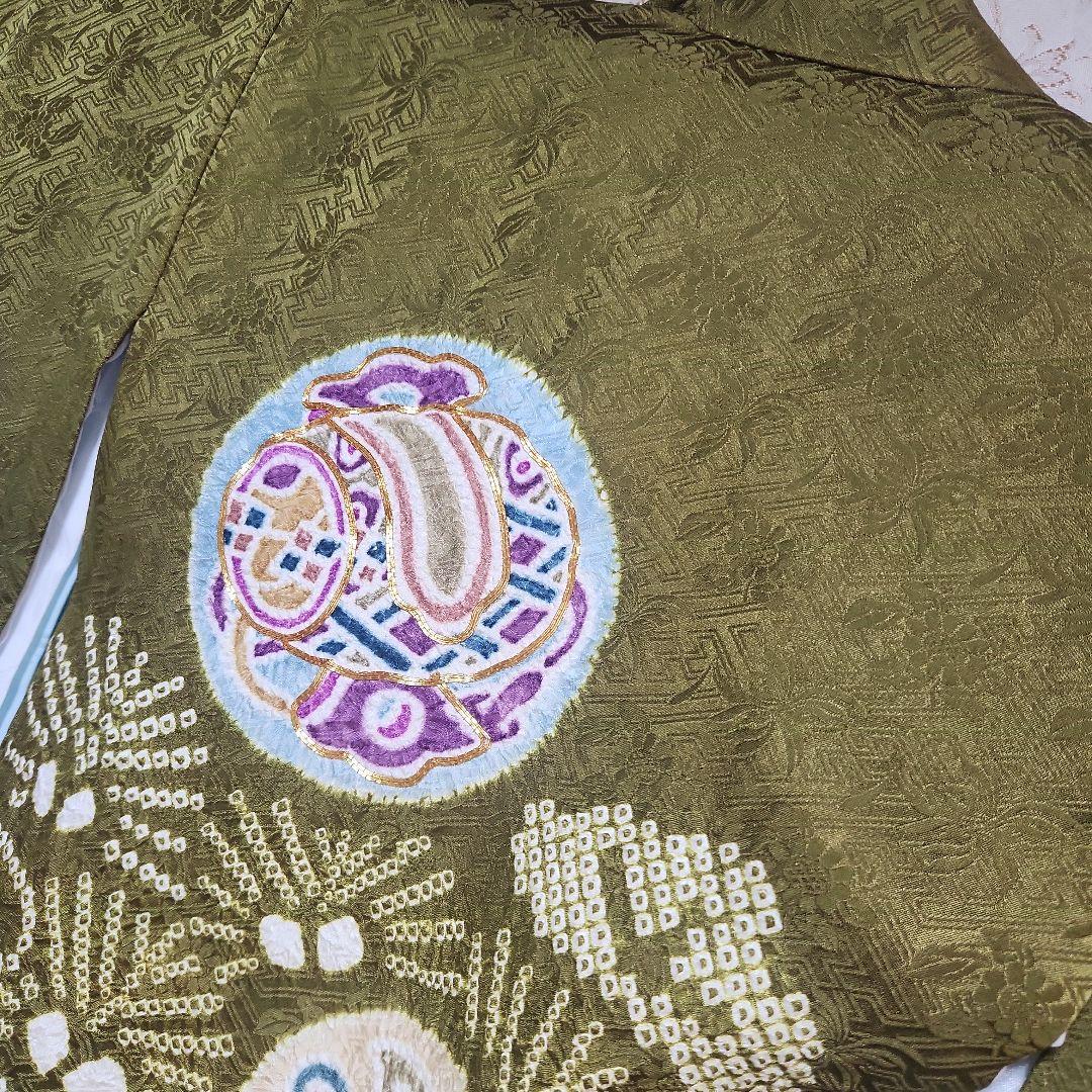 #9-020 (保管品) 正絹 男児 お宮参り きもの