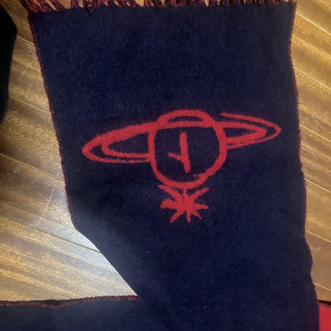 Vivienne Westwood ウールマフラー 赤紺