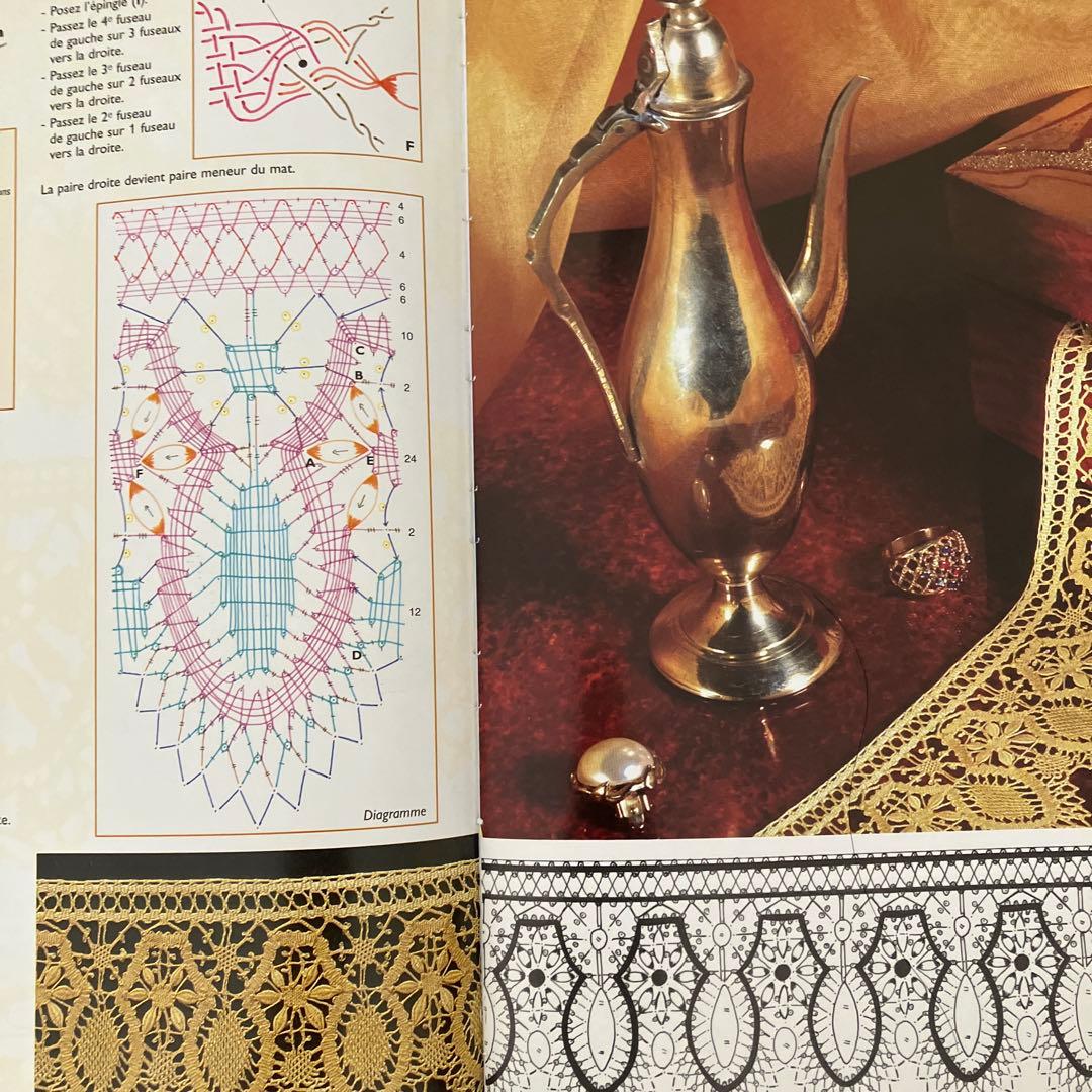 ボビンレース教本、パターン集　デュピュイLa guipure du Puy