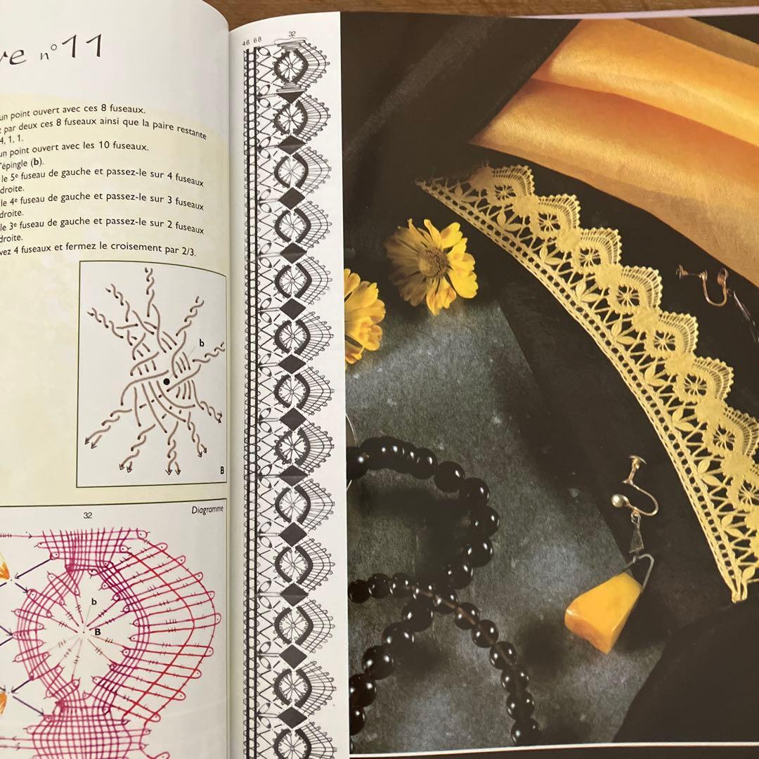 ボビンレース教本、パターン集　デュピュイLa guipure du Puy