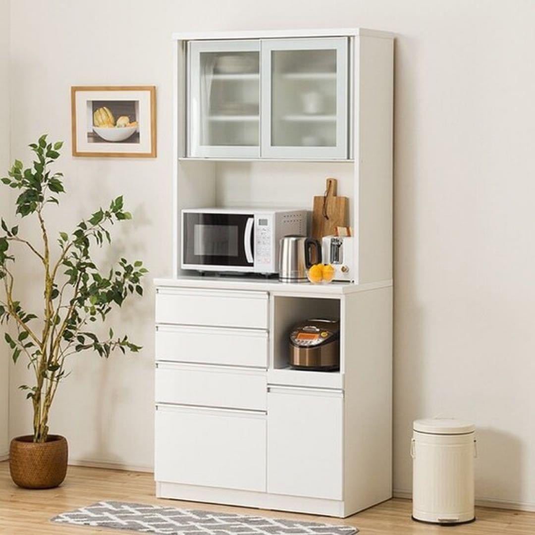 ニトリ キッチンボード レジューム90 ホワイト