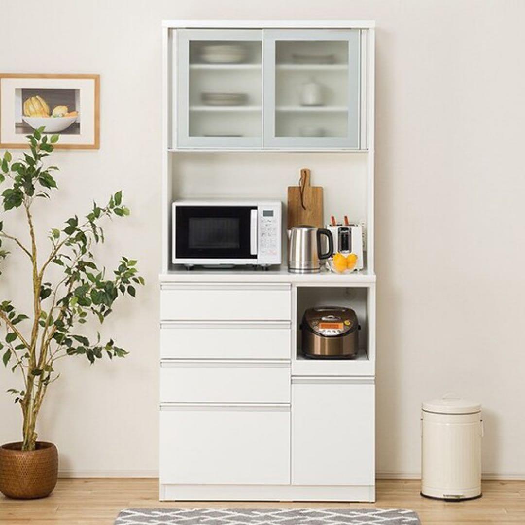 ニトリ キッチンボード レジューム90 ホワイト