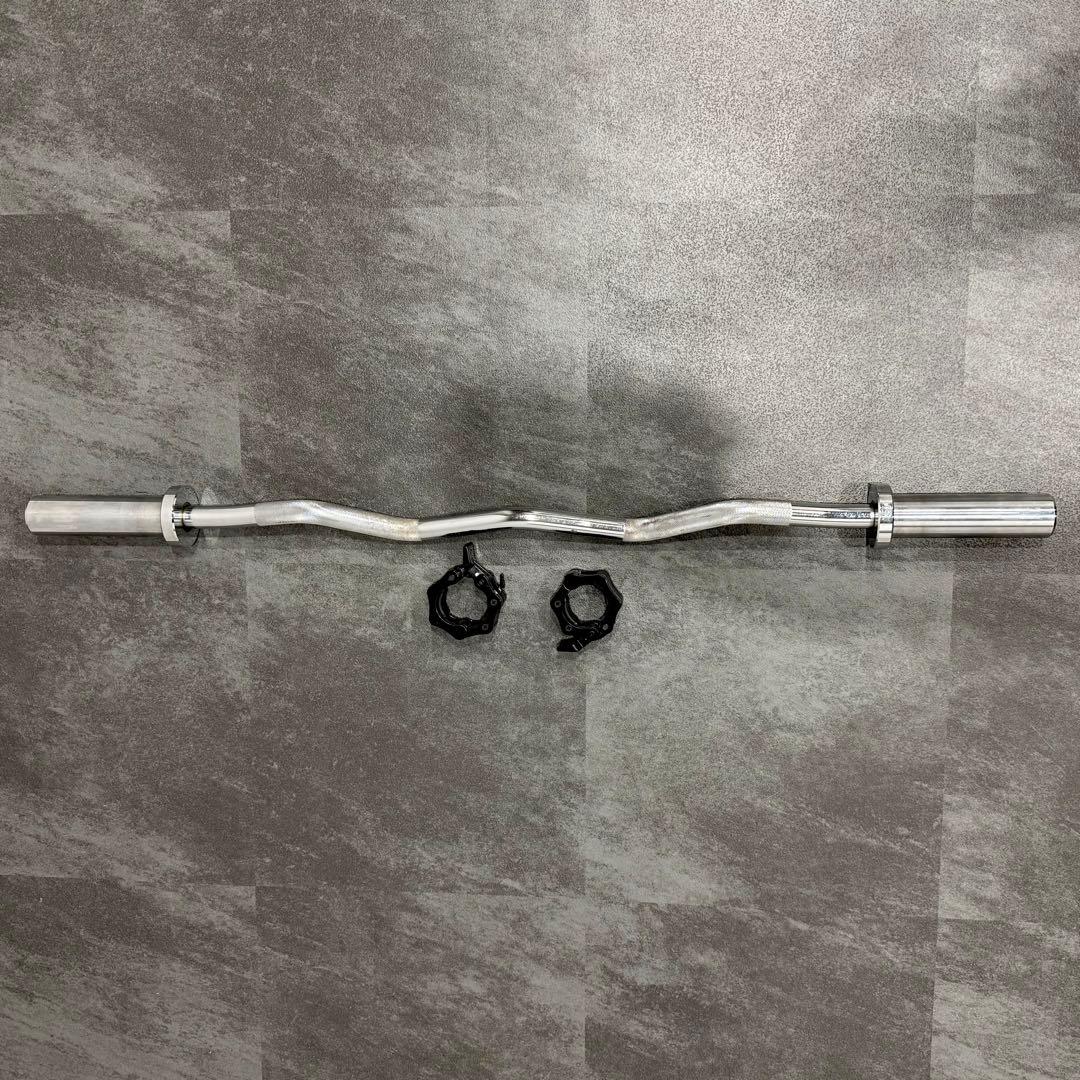 アイロテック　オリンピックバーベル　ショートタイプ　wバー　EZバー