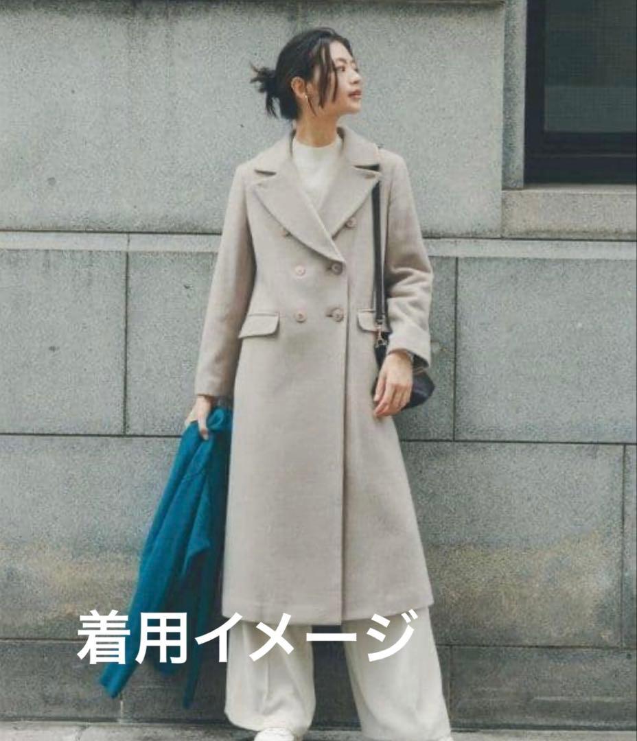 NATURAL BEAUTY BASIC ダブルチェスターモッサコート