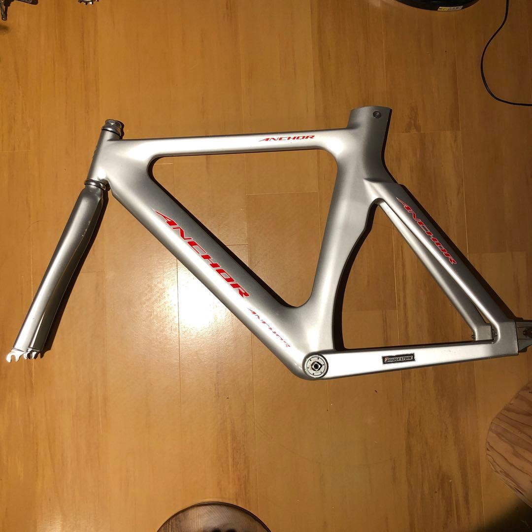 ANCHOR phr7 ピスト 競輪　シルバーフレーム
