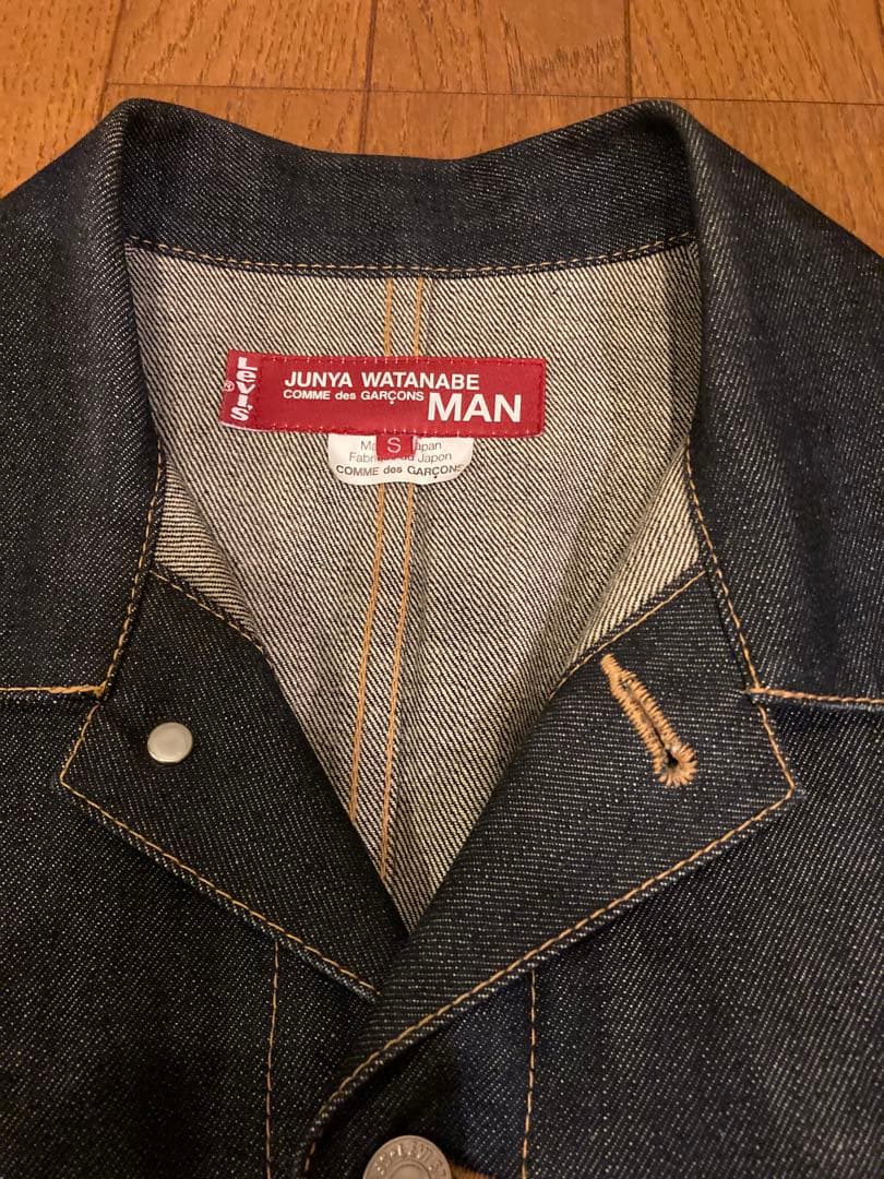 ジュンヤワタナベマン×リーバイス 再構築デニムジャケット　インディゴ　S