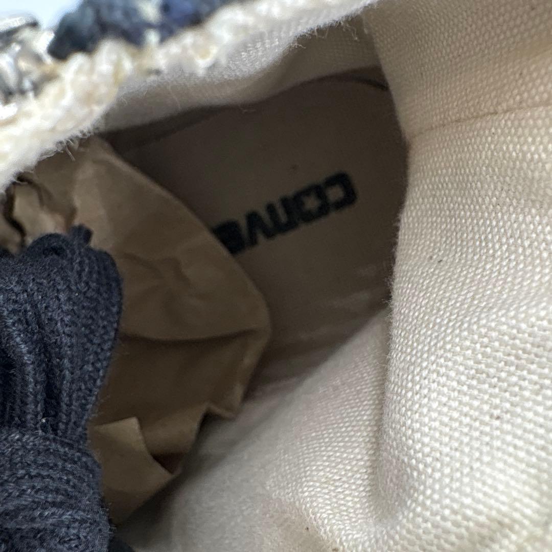 極美品 コンバース オールスター トレックウェーブ ジップ　厚底 ブラック