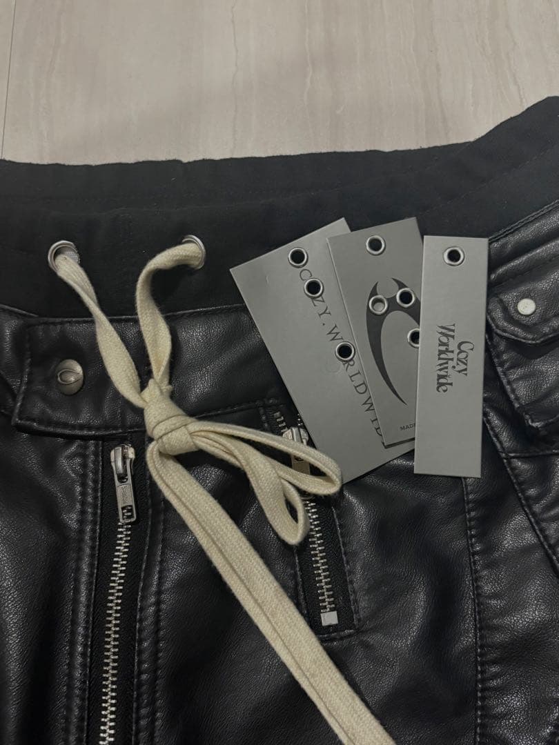 パンツ GHIDORAH CHAOS LEATHER CARGO PANTS